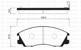ÖN BALATA TERRACAN 2.5TD-2.9CRDİ 3.5İ 01-06 GDB3299 resmi