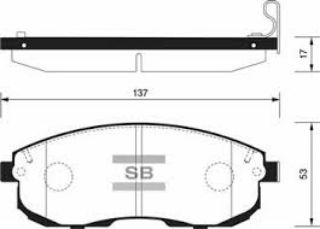 ÖN BALATA NİSSAN JUKE 10 MAXİMA QX 94-99 2.0I-MAXİMA 88-94 GDB1003 resmi
