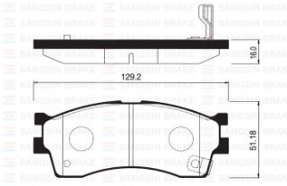 ÖN BALATA KİA RİO 1.3-1.5 02 CLARUS 1.8İ 16V-2.0İ 16V 96 GDB3285-GDB3245 resmi