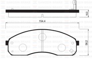 ÖN BALATA PREGİO TB 2.5D 95-04 2.7D 97 2.5TCI 02 GDB3301-GDB3261 resmi