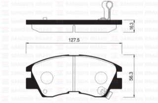 ÖN BALATA L200 2.5D 2.5TD 86-96 L300 2.5D 86-06 2.5TD 01-03 PAJERO 2.5TD 2.6 3.0 86-90 GDB729 resmi