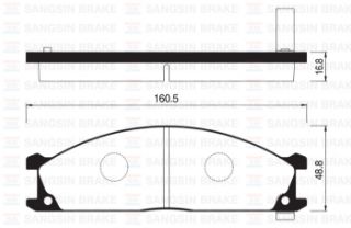 ÖN BALATA PİCK-UP KING CAB D22 2.4 2.5D Dİ 2.5TD 3.2D 98 VANETTA 86-95 GDB766 resmi