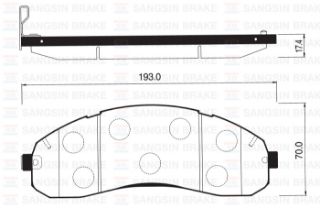 ÖN BALATA DİSK KİA BONGO 1.4 TON K3000 04 resmi