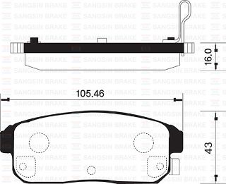 ARKA BALATA DİSK MAZDA RX-8 03 NİSSAN MAXİMA SW 00-03 GDB3357 resmi