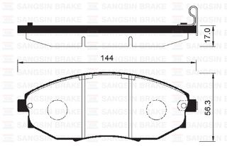 ÖN BALATA CHEVROLET EPICA KL1 2.0-2.5-2.0D-2.5 EXECUTIVE 06 TOSCA 2.0-2.5-2.0D 06 resmi