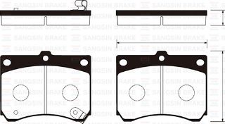ÖN BALATA MAZDA 323 1.6 1.8 89-94 323 2.0D 98-04 MX-3 1.6-1.8 91 GDB1029 resmi