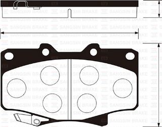 ÖN BALATA DİSK TOYOTA LAND CRUISER J7-J8 98 4RUNNER 2.4 90-96 GDB1154-GDB3383 resmi