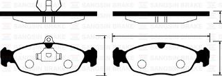 ÖN BALATA ASTRA F-CORSA A B -VECTRA A-TIGRA- 94-00 COMBO 1.4-1.6İ-1.7 D 92-00 GDB1040 resmi