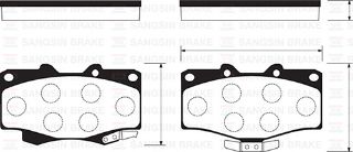 ÖN BALATA HI-LUX MINIBUS-LANDCRUISER 90-97 4 RUNNER 89-92 GDB797 resmi