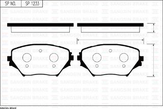 ÖN BALATA RAV 4 II 1.8 VVTI-2.0VVTI-2.0 D-4D 4WD 00 GDB3251 resmi