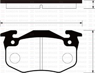 ARKA BALATA R9-R19-P106 96 P206 00 P306 97-01 MGN I-CLİO I-II-SAXO 96 XSARA 97 İNCE TİP GDB1305 resmi