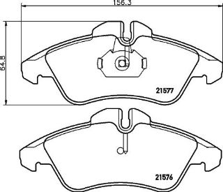 ÖN BALATA DİSK CHEVROLET BLAZER 4.3 94-96 SUBURBAN 00 TAHOE 5.7 95-00 GDB1273 resmi