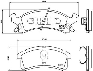 ÖN BALATA DİSK BUICK SKYLARK 91-95 OLDSMOBILE GDB4002 resmi