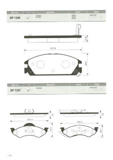 ÖN BALATA ACCORD 1.6-2.0 EX-2.0 EXI-2.0I 85-89 CRX 1.6I 85-89 PRELUDE 85-89 GDB925-GDB763 resmi