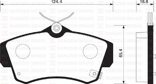 ÖN BALATA CHRYSLER PT CRUİSER 1.6 01 2.0 00 2.2 CRD 02 2.4 00 GDB4118 resmi