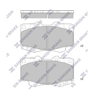 ÖN BALATA TOYOTA HİLUX PİCK UP 2.5D-4D 4WD 01 GDB3428 resmi