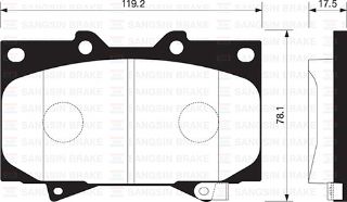 ÖN BALATA LAND CRUISER 100 4.7 V8 98-02 4.2 TD 90-98 GDB3197 resmi
