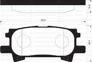 ARKA BALATA LEXUS RX 300-350-400 03-08 TÜM TEKERLEKLERİ ÇEKİŞLİ GDB3339 resmi