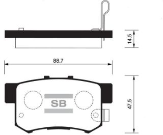 ÖN BALATA IMPREZA 2.0 WRX TURBO 12.02 2.0 WRX TURBO KOMBİ 2.0 TURBO 00 GDB3307-GDB3131 resmi