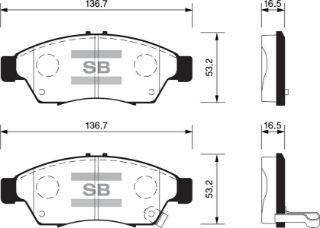 BALATA ÖN DİSK SUZUKİ LIANA 01 GDB3290 resmi