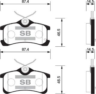 ARKA BALATA AVENSİS 1.8 VVTI-2.0 VVTI 01-03 resmi