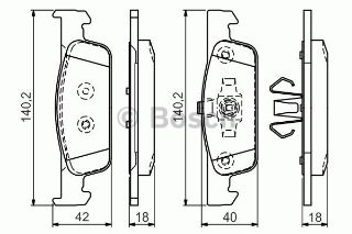 ÖN BALATA CLİO IV 0.9 TCE-1.2-1.5DCI 12 DACİA DUSTER-LOGAN II- SANDERO II 1.2-1.5DCI 12 resmi