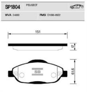 ÖN BALATA P308 1.4 1.6 HDİ 2.0HDİ 07 308 SW 07 308 CC 1.6 1.6HDİ 09 13 3008 13 resmi