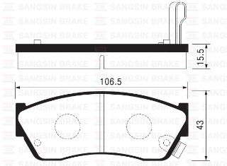 BALATA ÖN DİSK SUBARU JUSTY 1.3 4WD 95-98 TATA INDICA 98 TURBOSUZ SUZUKİ ALTO-SWIFT 02 GDB883 resmi
