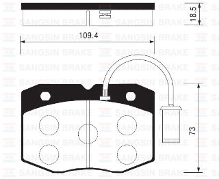 BALATA ÖN DİSK IVECO DAILY 2WD 96-02 18.5MM GDB1356 resmi