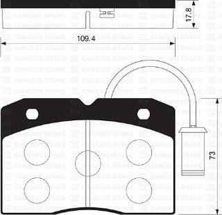 BALATA ÖN DİSK IVECO DAILY 2WD 96-02 17.8MM GDB1356 resmi