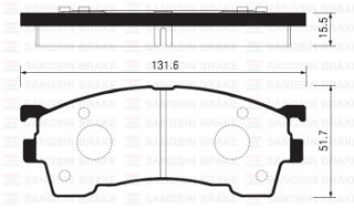 ÖN BALATASI MAZDA 626 1.6 1.8 2.0 91-97 GDB1139-GDB3304-GDB3209-GDB3192 resmi