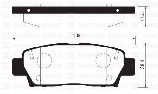 BALATA ARKA DİSK TOYOTA CAMRY 2.2-3.0 91-96 AVALON 98-05 GDB7055 resmi