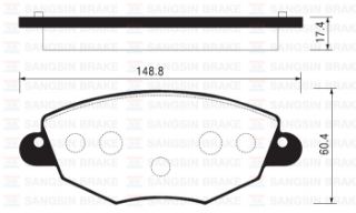 ÖN BALATA MONDEO 2000-2007 JAGUAR X-TYPE 2001-2009 GDB1434 resmi