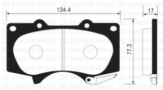 ÖN BALATA LAND CRUISER J12 3.0D-4.0 03 GDB3364 resmi