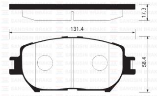 BALATA ÖN DİSK LEXUS GS 3.0 06 TOYOTA CAMRY 2.4-3.0 01 GDB3314 resmi