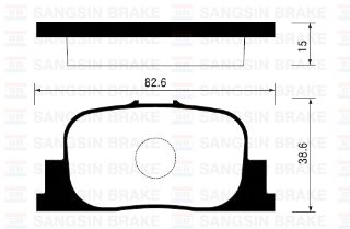 BALATA ARKA DİSK LEXUS ES 3.0 00-01 TOYOTA CAMRY 3.0 98-01 GDB3278 resmi