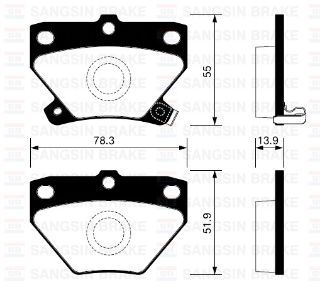 ARKA BALATA COROLLA VERSO 1.4-1.6 VVT-1.8VVT-2.0D 4D 00-07 YARİS 1.0-1.3-1.5 00-05 GDB3243 resmi