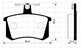 BALATA ARKA DİSK AUDI A80-90-100-200 SERİ 94 A4 01 A6-A8 98 resmi