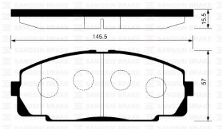 ÖN BALATA HİLUX III PİCK UP 2.5D 2.5D4D 3.0D 07 GDB770-GDB3528-GDB3534 resmi
