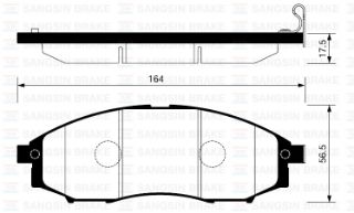 ÖN BALATA NİSSAN D22/YD25 NAVARA PİCK-UP KING CAB 2.5DI 4WD 4X4-2.4I 4WD 02 GDB33409 resmi