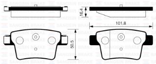ARKA BALATA MONDEO III 1.8 16V-2.0 16V-2.0 TDCI-2.2 TDCI 00-07 JAGUAR X-TYPE 01-09 GDB1665 resmi