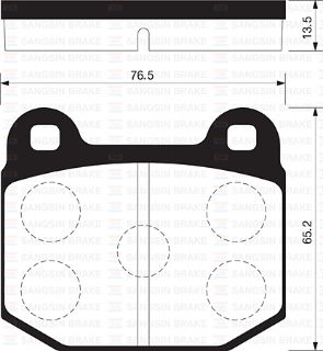 ARKA BALATA OPEL ASCONA-MANTA B-KADET C-REKORD D/E 81 GDB611 resmi