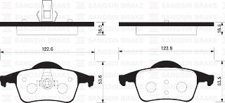 ARKA BALATA VOLVO S60 00-10 S80 98-06 V70 97-07 XC70 00-07 S70 97-00 GDB138 resmi
