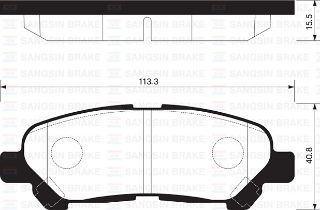 BALATA ARKA DİSK LEXUS RX350-RX450 10 TOYOTA HIGHLANDER 08 resmi