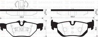 ARKA BALATA BMW E81 06-12 E87 03-12 E82 09 E88 08 E90 06-11 E91-E92-E93 07 GDB1626 resmi