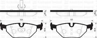 ARKA BALATA BMW E36 95-99 00-05 E85 3.0Sİ 06 ROVER 75 99-05 SAAB 9.5 97-05 GDB1344-GDB1430 resmi