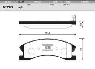 ÖN BALATA GRAND CHEROKEE II 2.7CRD 01-02 4.0-4.7 99-05 3.1TD 99-01 GDB4133 resmi