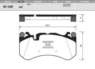 ÖN BALATA W204 08 S204 08-13 C204 11 C218 11 X218 12 W211 06-08 W212 11 GDB1734-GDB1837 resmi