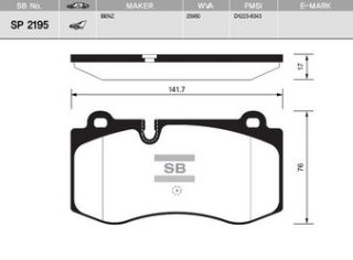 ÖN BALATA ACCORD VIII-2.0 02/03 MERCEDES W211 06 W221 05 R230 08 GDB1667-GDB1733 resmi