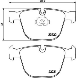 ARKA BALATA BMW E60 03-10 E90 E91 E92 E61 E63 E64 E65 E66 X5 E70 E71 E72-X6 GDB1502 resmi